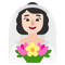 Woman with Veil- Light Skin Tone emoji on Microsoft